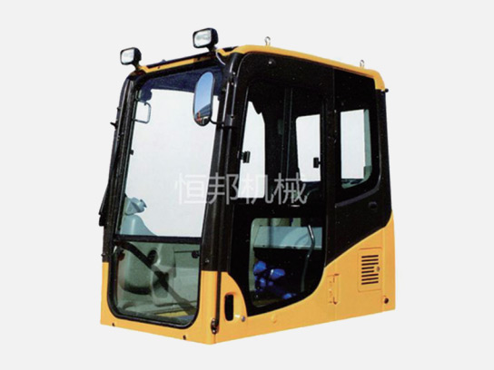 What should be paid attention to in the design of front window of excavator cab